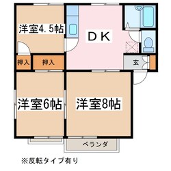 コーポ奈良井の物件間取画像